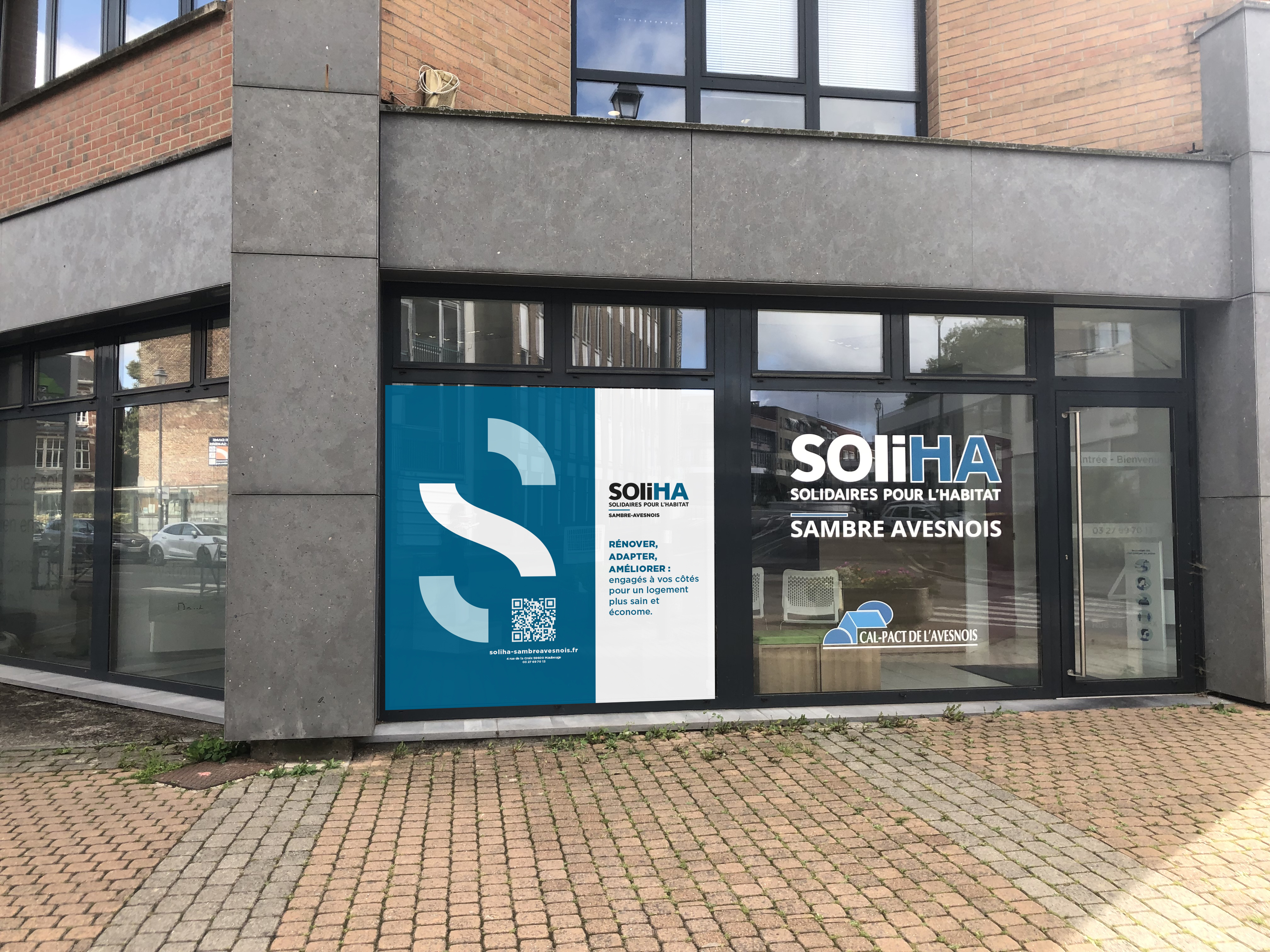 Façade agence SOLIHA Sambre-Avesnois Maubeuge